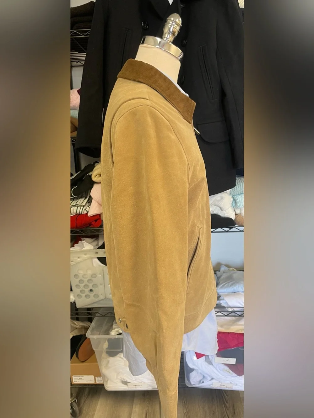 J.‎ CREW Limited-edition Wallace & Barnes work jacket in Italian suede M $798